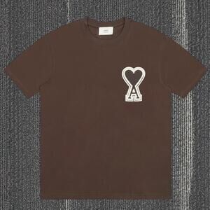 Ami Paris Brown Short Sleeve